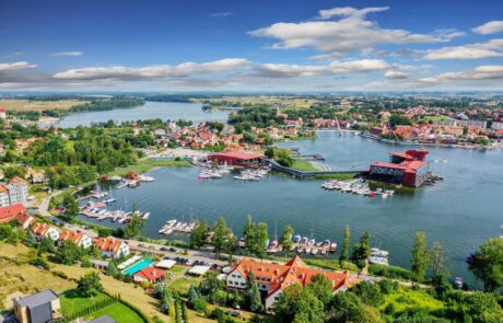 Mikołajki – the city of Mazury in north-eastern Poland